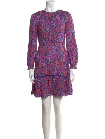 Pre-owned Banjanan Floral Print Mini Dress In Pink