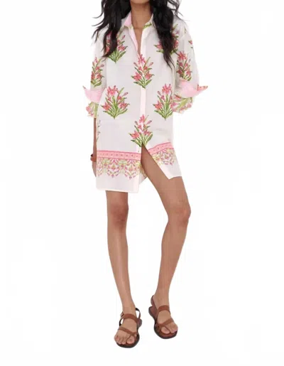 Banjanan Frances Shirt Dress In Brigitte Bloom In Pink