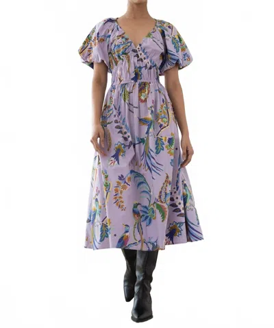 Banjanan Francesca Midi Dress In Lilac In Multi