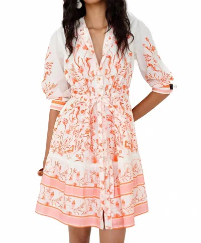 Banjanan Gizela Dress In Pink In Multi