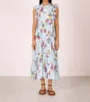 Banjanan Hannah Dress In Floral Sky In Multi