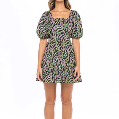 Banjanan Harley Dress In Black In Multi