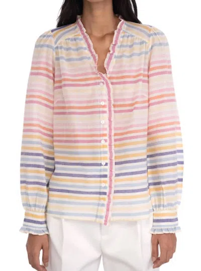 Banjanan Harlow Shirt In Candy Stripe In Multi