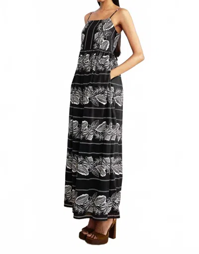 Banjanan Hazel Dress In Lombok Border Black
