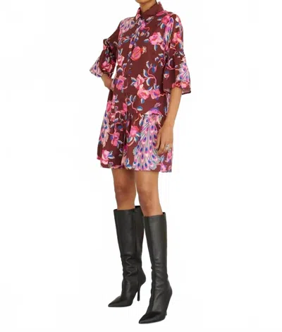 Banjanan Hydra Mini Dress In Rum In Pink