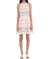 Banjanan Indigo Dress In Candy Stripe In Multi