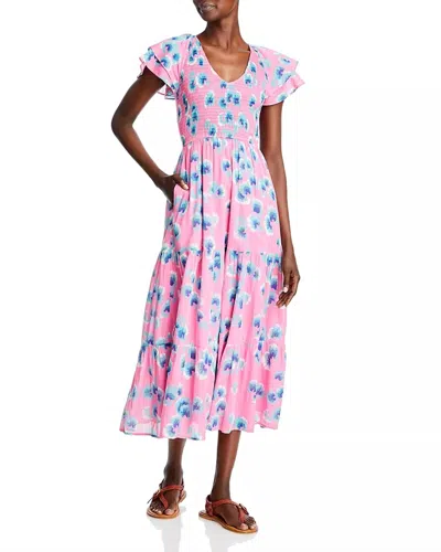 Banjanan Ira Cotton Dress In Pink