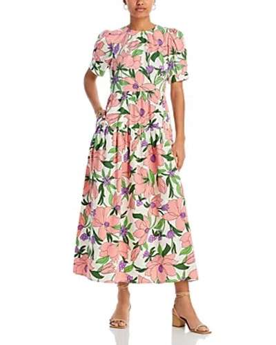 Banjanan Jana Floral Print Maxi Dress In Quartz