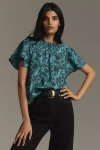 Banjanan Joyful Top In Blue