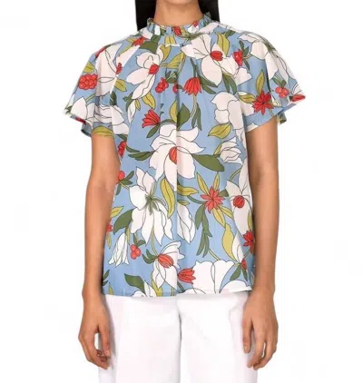 Banjanan Joyful Top In Magnolia Canal In Blue