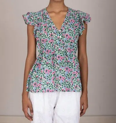 Banjanan Kira Top In Strawberry Cream