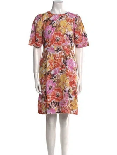 Pre-owned Banjanan Linen Mini Dress W/ Tags In Multi