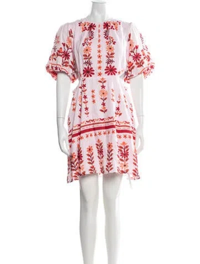 Pre-owned Banjanan Linen Mini Dress W/ Tags In Pink