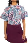 Banjanan Marie Top In Chili In Multi