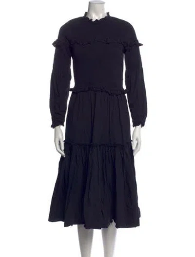 Pre-owned Banjanan Midi Length Dress In Blue