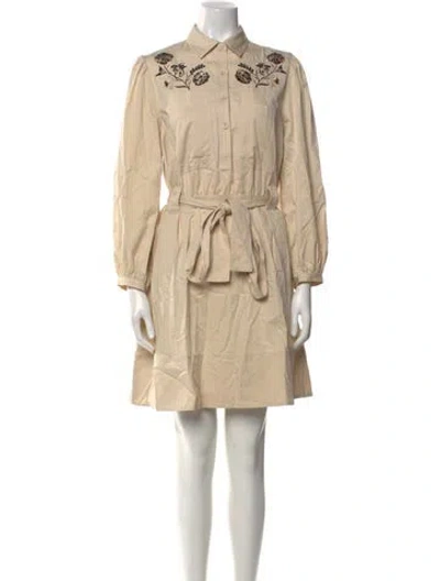 Pre-owned Banjanan Mini Dress In Neutral