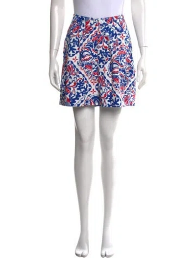 Pre-owned Banjanan Patterned Mini Shorts In Yellow