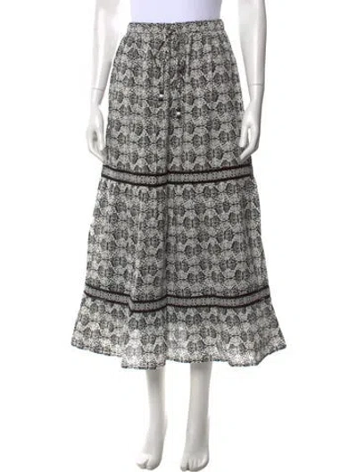 Pre-owned Banjanan Printed Long Skirt In Multi