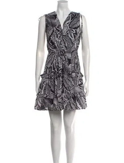 Pre-owned Banjanan Printed Mini Dress In Black