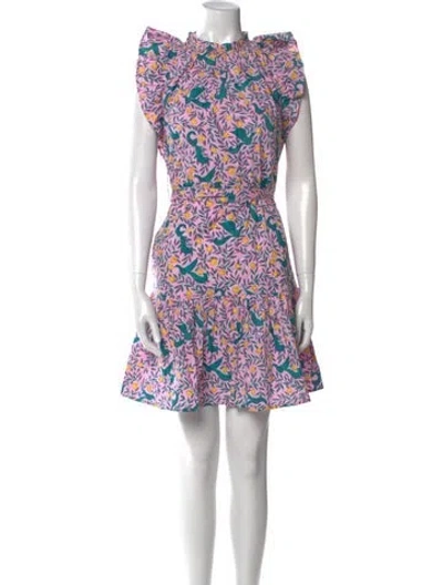 Pre-owned Banjanan Printed Mini Dress In Pink