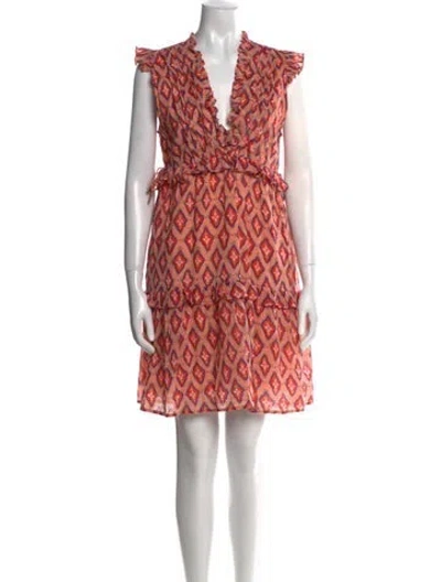 Pre-owned Banjanan Printed Mini Dress In Pink