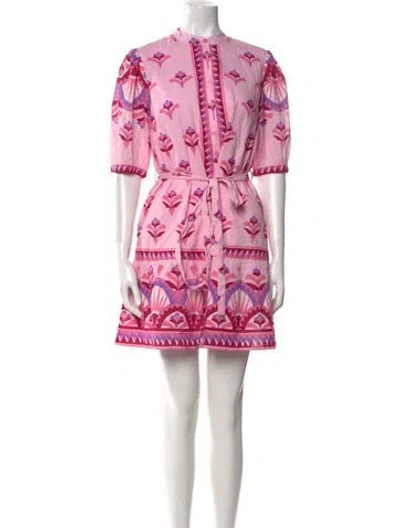 Pre-owned Banjanan Printed Mini Dress In Pink