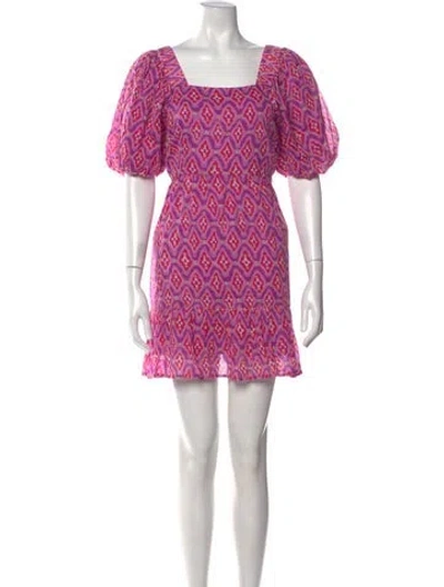 Pre-owned Banjanan Printed Mini Dress In Pink