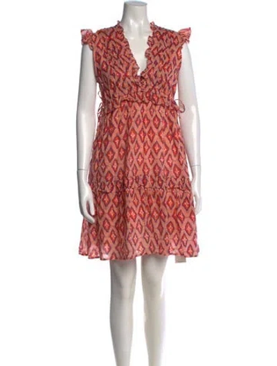 Pre-owned Banjanan Printed Mini Dress In Pink