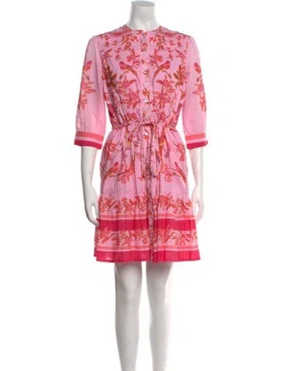 Pre-owned Banjanan Printed Mini Dress W/ Tags In Pink