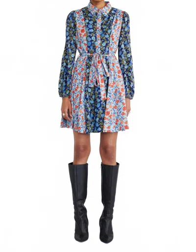 Banjanan Rowena Dress In Pomegranate Vine Lapis In Multi