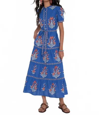 Banjanan Saylor Midi Dress In Nautical Brigitte In Multi