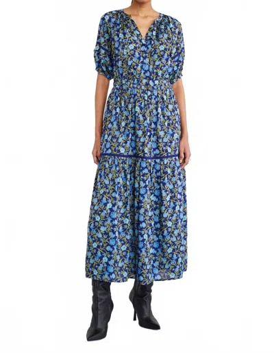 Banjanan Selma Dress In Pomegranate Vine Lapis In Multi