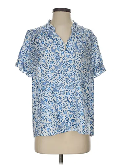Pre-owned Banjanan Short Sleeve Polo Shirt In Blue
