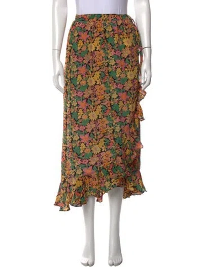 Pre-owned Banjanan Silk Long Skirt In Neutrals