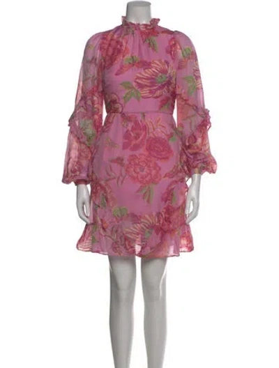 Pre-owned Banjanan Silk Mini Dress In Pink