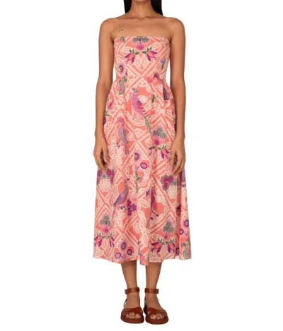 Banjanan Simona Dress In Rose In Multi