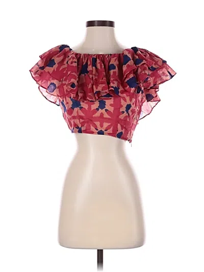Pre-owned Banjanan Sleeveless Blouse In Pink