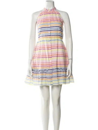 Pre-owned Banjanan Striped Mini Dress In Multi