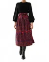 Banjanan Tobias Emile Deco Skirt In Cinnamon In Black