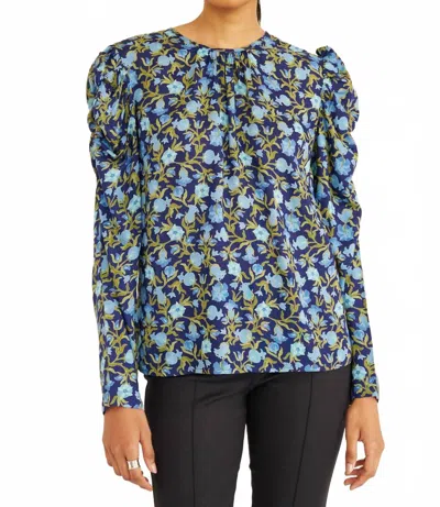 Banjanan Vincent Crewneck Top In Lapis In Blue