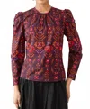 Banjanan Vincent Top In Emilie Deco Cinnamon In Multi