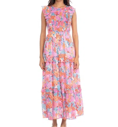 Banjanan Women's Iris Dress In Pink In Multi