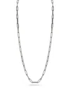 Banji Jewelry Silver Paperclip Chain Necklace