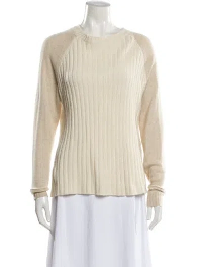Pre-owned Banjo & Matilda Cashmere Crew Neck Sweater In Neutral