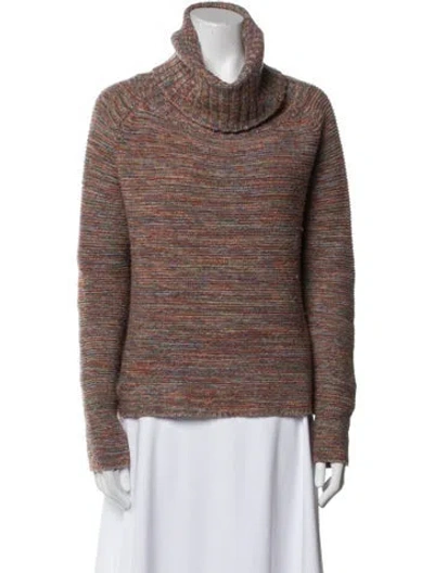 Pre-owned Banjo & Matilda Wool Cowl Neck Sweater In Multi
