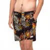 Banks Journal Aloha Club Elastic Boardshort In Black In Multi