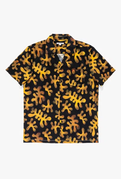 Banks Journal Barrier Short Sleeve Shirt In Coral Print