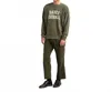 Banks Journal Defense Crew Sweat Fleece In Green In Green