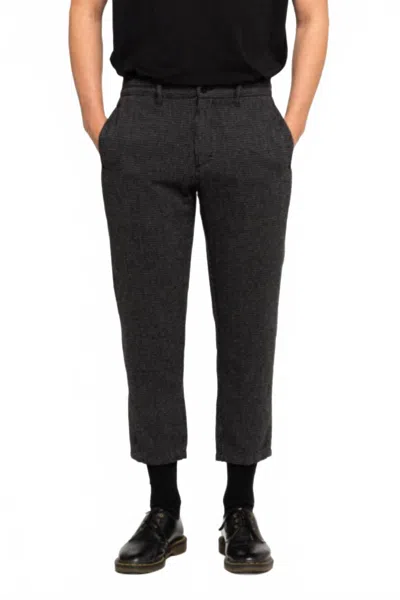 Banks Journal Downtown Check Pant In Dirty Black