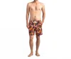 Banks Journal Lotus Boardshorts In Mahogany In Multi
